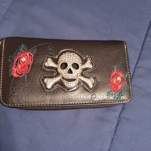 Siilver Skull Wallet